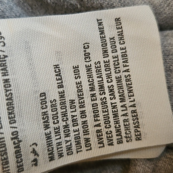 Abercrombie & Fitch Heather Gray Felt Neon Big Logo Short Sleeve Muscle Tee - Picture 5 of 8